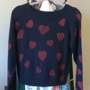 Heart Patterned Sweater